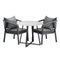 3PCS Outdoor Dining Set Table&Lounge Chair