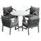 5PCS Outdoor Dining Set Table&Lounge Chair