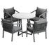 5PCS Outdoor Dining Set Table&Lounge Chair