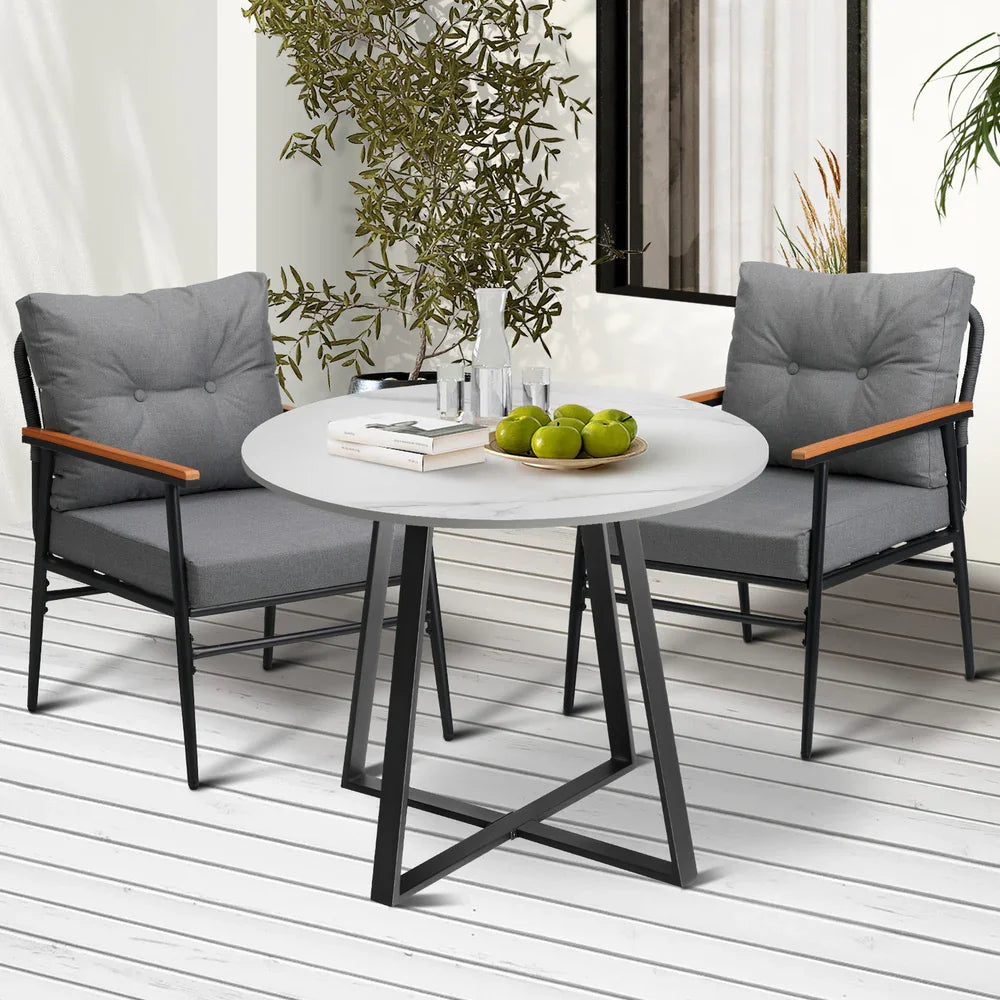 Livsip Outdoor Dining Set 3PCS Garden Lounge Setting