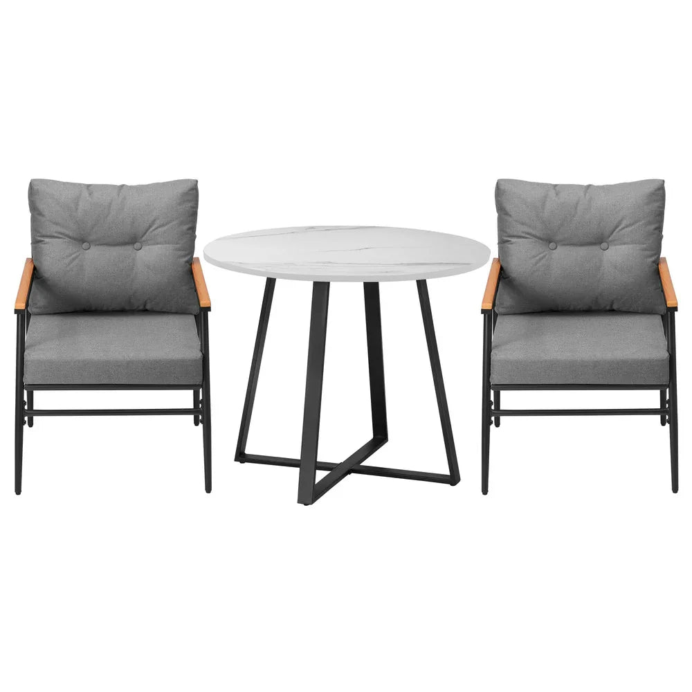 Livsip Outdoor Dining Set 3PCS Garden Lounge Setting
