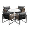 Outdoor Dining Set 4 Seater Sintered Stone Table