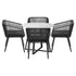 5x Outdoor Dining Set Sintered Stone Table Bistro Set