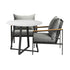 3PCS Outdoor Dining Set Table&Sofa Chairs