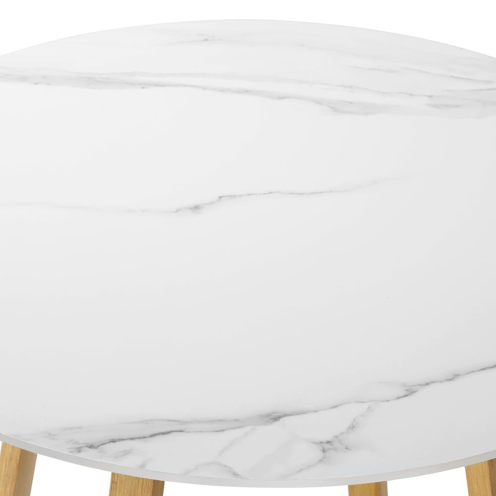 5PCS Outdoor Dining Set 90cm Table&Lounge Chairs