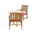 Outdoor Patio Set Solid Wood Chair&Table 3PC