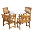Outdoor Patio Set Solid Wood Chair&Table 5PC