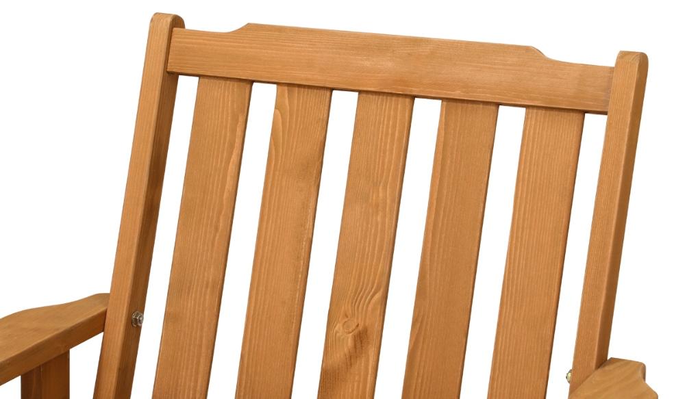 Outdoor Patio Set Solid Wood Chair&Table 5PC