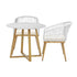 3 Piece Outdoor Dining Set Table&Lounge Chairs