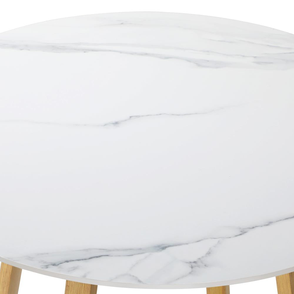 5PCS Outdoor Dining Set Sintered Stone Table&Sofa Chairs