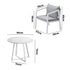 Outdoor Dining Set Bistro Setting 5PCS White