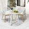 3 Piece Outdoor Dining Set Sintered Stone Table & Chairs