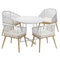 5PCS Outdoor Dining Set Table&Chairs Bistro Set