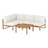 Gardeon 4-Seater Outdoor Sofa Set Wooden Lounge Setting 5PCS