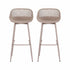 2PC Outdoor Bar Stools Plastic Metal Dining Chair Patio Furniture Coffee