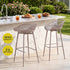 2PC Outdoor Bar Stools Plastic Metal Dining Chair Patio Furniture Coffee