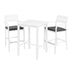 Outdoor Bar Set Stools 3-Piece Dining Chairs Table Patio Aluminium Bistro Set