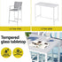 7PCS Outdoor Bar Set Stools Dining Chairs Table Patio Steel Bistro Set White