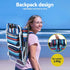 Gardeon Outdoor Chairs Beach Chair Backpack Cooler Storage Lightweight Fishing Blue