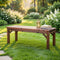 Gardeon Garden Benches Garden Seating Backless Timber Seat 120cm Brown