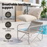 Outdoor Bistro Set 3 Piece Patio Furniture Conversation Table and Chairs Khaki