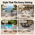 Gardeon 3 Piece Outdoor Bistro Set Patio Table and 2 Chairs Steel Textilene Grey