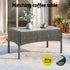 Gardeon 4 Piece Outdoor Rattan Sofa Set, Patio Lounge & Glass Coffee Table, Grey