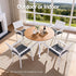 4PC Outdoor Dining Chairs Stackable Aluminum Lounge Chair Patio Furniture