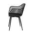 4PC Outdoor Dining Chairs PP Lounge Chair Patio Furniture Garden Black