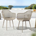 4PC Outdoor Dining Chairs PP Lounge Chair Patio Furniture Garden Coffee