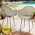4PC Outdoor Dining Chairs PP Lounge Chair Patio Furniture Garden Coffee
