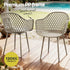 4PC Outdoor Dining Chairs PP Lounge Chair Patio Furniture Garden Coffee