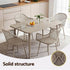 4PC Outdoor Dining Chairs PP Lounge Chair Patio Furniture Garden Coffee