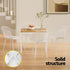 4PC Outdoor Dining Chairs PP Lounge Chair Patio Furniture Garden White