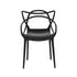 4PC Outdoor Dining Chairs PP Portable Stackable Chair Patio Furniture