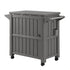 Gardeon Outdoor Storage Cabinet Box 80L Ice Bucket Cooler Rolling Serving Cart Kitchen Trolley Brown