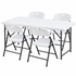 Gardeon 5PCS Outdoor Dining Set 120CM Folding Table and Chairs Patio Furniture White