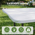 Gardeon 9PCS Outdoor Dining Set 180CM Folding Table and Chairs Patio Furniture White