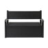 Gardeon 254L Outdoor Storage Bench Box Resin Armrests Backrest Lockable Black