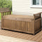 Wooden Storage Bench Outdoor Garden Box 160L Fir Wood Brown