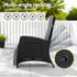 Outdoor Recliner Chairs Sun lounge Wicker Lounger Patio Furniture Adjustable Black