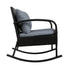 Gardeon Outdoor Furniture Rocking Chair Wicker Garden Patio Lounge Setting Black