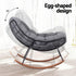 Outdoor Rocking Chair Furniture Papasan Recliner Garden Patio Lounge Setting