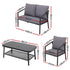 Gardeon 4 Seater Outdoor Sofa Set 4PCS Table Chair Setting Patio Furniture