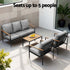 5 Seater Outdoor Sofa Set 4PCS Table Chair Garden Bench Patio Furniture