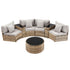 Gardeon 4 Seater Outdoor Sofa Set 7PCS Table Chair Brown Rattan Patio Furniture