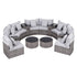 Gardeon 8 Seater Outdoor Sofa Set 14PCS Table Chair Set Rattan Patio Furniture