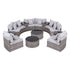 Gardeon 8 Seater Outdoor Sofa Set 14PCS Table Chair Set Rattan Patio Furniture