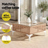 6 Seater Outdoor Rattan Sofa Set Modular Patio Furniture Beige
