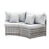 2 PCS Outdoor Sofa Set Rattan Modular Chair Garden Patio Furniture Grey